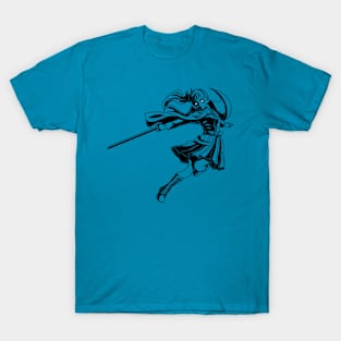 Demon Slayer Kanao Tsuyuri Action Line Art T-Shirt